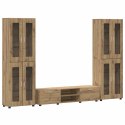 Zestaw szafek RTV Dąb rzemieślniczy Materiał drewnopochodny
