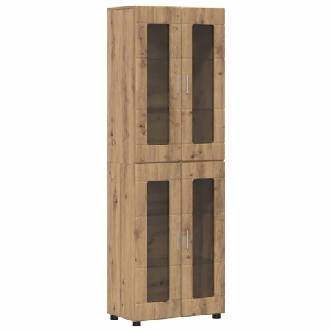 Zestaw szafek RTV Dąb rzemieślniczy Materiał drewnopochodny