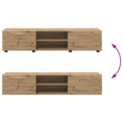 Zestaw szafek RTV Dąb rzemieślniczy Materiał drewnopochodny