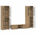 Zestaw szafek RTV Dąb rzemieślniczy Materiał drewnopochodny