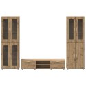 Zestaw szafek RTV Dąb rzemieślniczy Materiał drewnopochodny