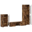 Zestaw szafek RTV z półką Dąb wędzony Materiał drewnopochodny