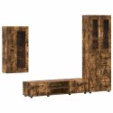 Zestaw szafek RTV z półką Dąb wędzony Materiał drewnopochodny