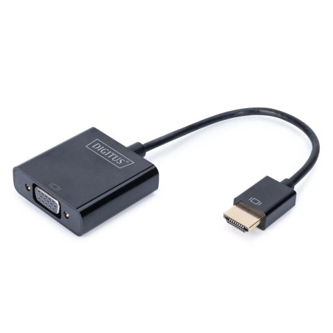 Adapter audio-video DIGITUS HDMI typ A do VGA, FHD, 3.5mm MiniJack