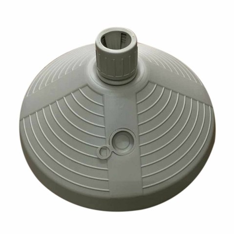 Marbueno Podstawa Parasol Okrągły Plastik 38x38x14 cm 10L Biały Ogród, Basen, Taras