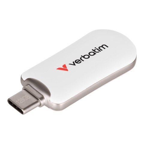 Pendrive Verbatim Plectra 128GB USB-C 3.0 White