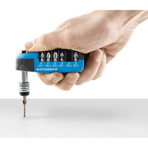 Wkrętak wielokońcówkowy WITTE Ratchdrive Zestaw końcówek 7 Części