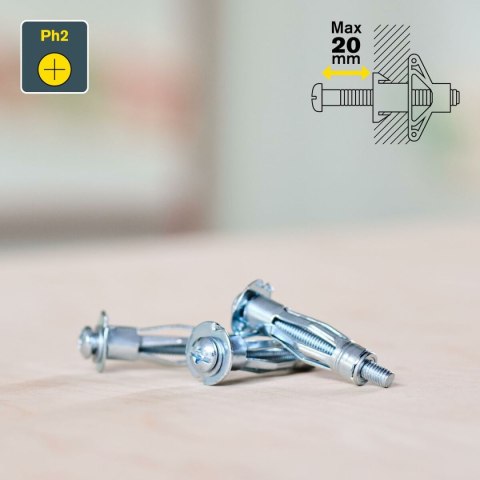 Wtyki i wkręty Rapid Ø 11 x 37 mm M5 x 48 mm Metal Ekspansja 10 Sztuk