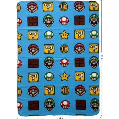 Koc Mario Bros Wielokolorowy Szkocka krata