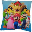 Poduszka Mario Bros 41 x 3 x 39 cm Wielokolorowy Poliester Dziecięcy