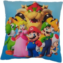 Poduszka Mario Bros 41 x 3 x 39 cm Wielokolorowy Poliester Dziecięcy