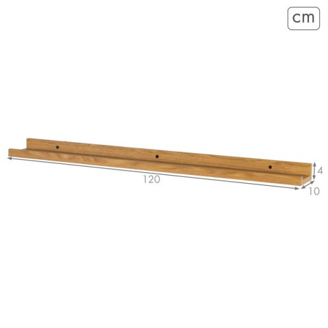 Półki Max Home Drewno MDF 120 X 4 X 10 CM (4 Sztuk)