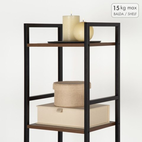 Regał Max Home Żelazo Drewno MDF 5 Półki 30 X 144 X 24 CM