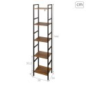 Regał Max Home Żelazo Drewno MDF 5 Półki 30 X 144 X 24 CM
