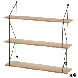 Regał Max Home Żelazo Drewno MDF 50 X 49 X 12 CM (4 Sztuk)