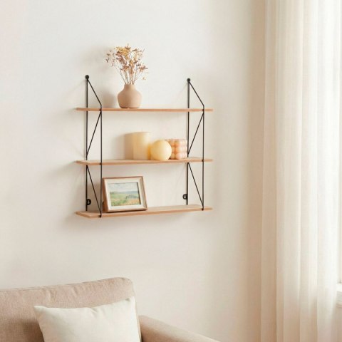 Regał Max Home Żelazo Drewno MDF 50 X 49 X 12 CM (4 Sztuk)