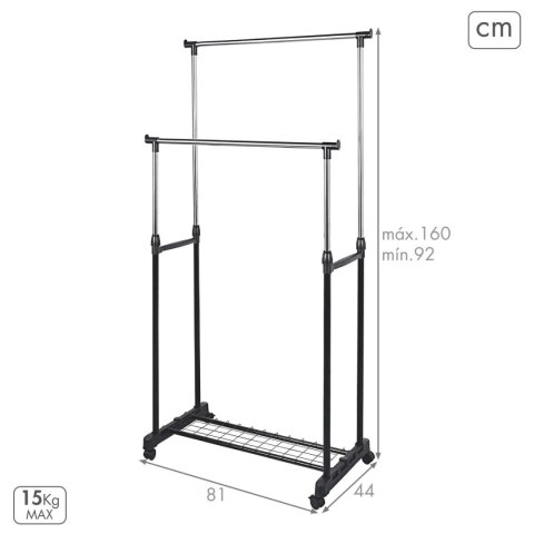 Wieszak na ubrania Max Home Metal (2 Sztuk)