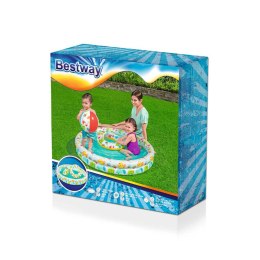 Bestway Basen dmuchany dla dzieci 2 pierścienie zestaw 122x20 cm +2 lata ogród 51124