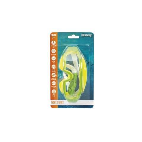 Bestway Maska Nurkowa Junior Silikonowy Pasek Kolory Antyfog +7 Lat Plaża 21179