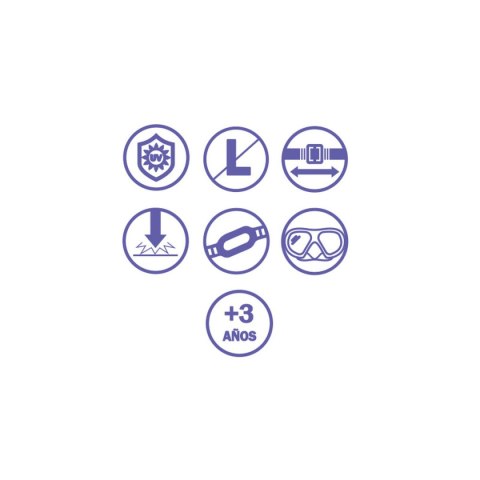 Bestway Maska do nurkowania dla dorosłych Szkło hartowane Kolor mieszany Pasek silikonowy+14 lat Plaża i basen 22074