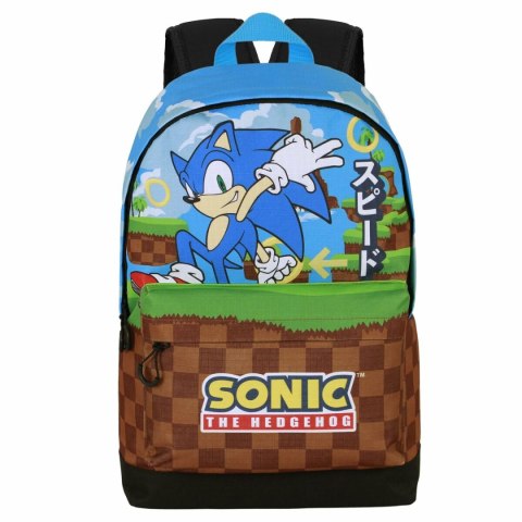 Plecak szkolny Sonic Greenhill Wielokolorowy 31 x 18 x 44 cm