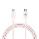 Ładowarka ścienna + kabel-USB-C Muvit for Change Glass GaN Różowy