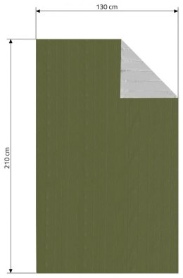 Folia izotermiczna zielona SOS - 210 x 130 cm
