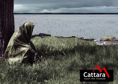 Folia izotermiczna zielona SOS - 210 x 130 cm