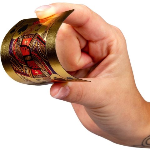 Karty pokerowe plastikowe - złote