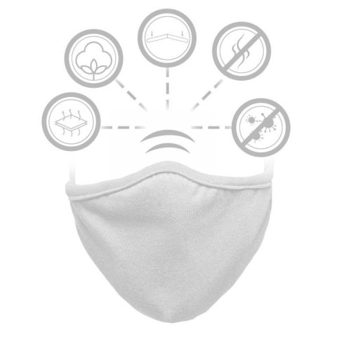 Maseczka dwuwarstwowa bawełniana - biała 2 szt