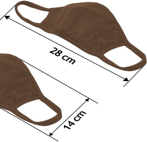 Maseczka dwuwarstwowa bawełniana - oliwkowa 2 szt