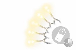 Świąteczny LED łańcuch - 5 m, 50 diod, ciepła biel