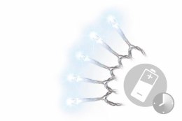 Świąteczny LED łańcuch - 5 m, 50 diod, zimna biel