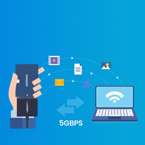 Kabel Adapter do dysku HDD i SSD SATA 2.5'' / 3.5'' USB 3.0 do 12TB - czarny