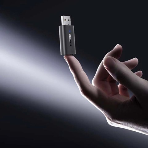 Transmiter bezprzewodowy nadajnik + odbiornik Bluetooth 5.1 adapter audio 3.5mm mini jack czarny