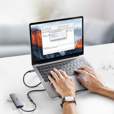 Wytrzymały przedłużacz kabla przewodu USB-C 3.1 10Gb/s 1m szary