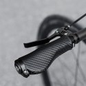 Gripy chwyty rowerowe skręcane ergonomiczne antypoślizgowe - czarne