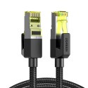 Kabel przewód Ethernet sieciowy RJ45 Cat 7 10Gbps 10m - czarny