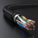 Kabel przewód Ethernet sieciowy RJ45 Cat 7 10Gbps 10m - czarny