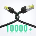 Kabel przewód Ethernet sieciowy RJ45 Cat 7 10Gbps 10m - czarny