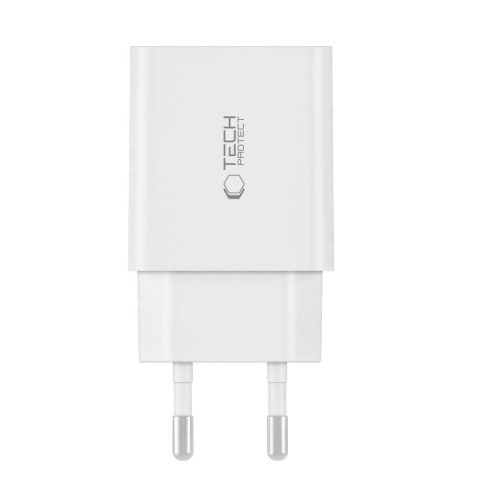 Ładowarka sieciowa 2x USB-C PD 35W - biała