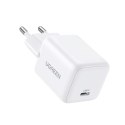 Ładowarka sieciowa X513 GaN USB-C 30W z kablem USB-C 1m - biała