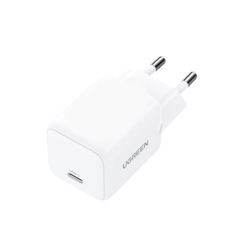 Ładowarka sieciowa X513 GaN USB-C 30W z kablem USB-C 1m - biała