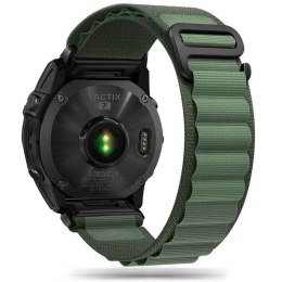 Pasek do zegarka Garmin Fenix 5 / 6 / 6 Pro / 7 Nylon Pro - ciemnozielony