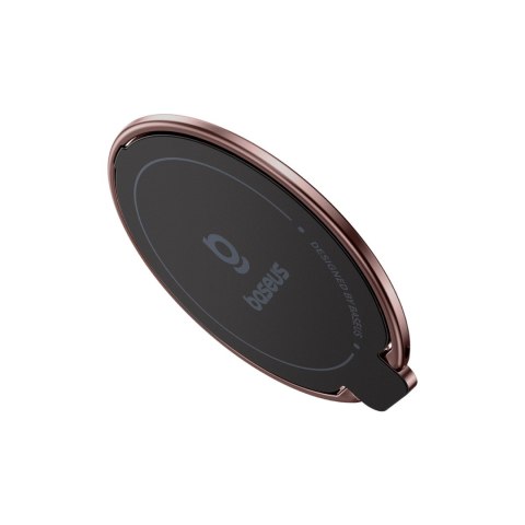 Ring uchwyt pierścień magnetyczny do smartfona z funkcją podstawki - czerwonozłoty