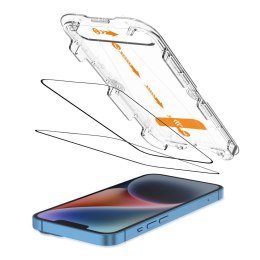 Szkło hartowane na iPhone 13 / 13 PRO / 14 / 16e z ramką instalacyjną Quick Set+ - 2 szt.