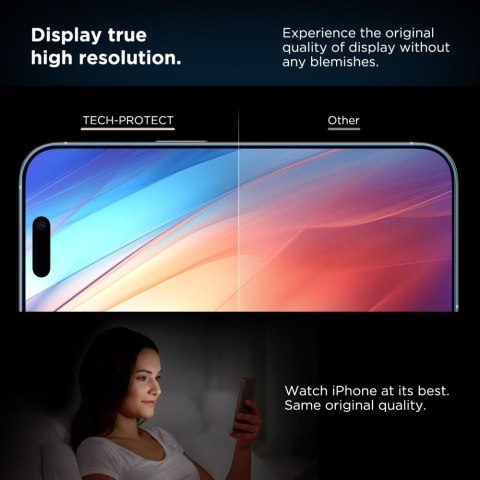 Szkło hartowane na iPhone 16 Pro Max z ramką instalacyjną Quick Set+ - 2 szt.