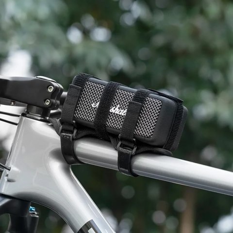 Uchwyt rowerowy z rzepami do mocowania na ramie kierownicy na głośnik bidon itp. - czarny