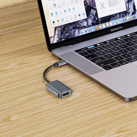 Adapter przejściówka USB-C - HDMI 4K 60Hz - czarny