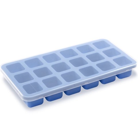 Forma do kostek lodu silikonowa z pokrywką 18 x KOSTKI MINI